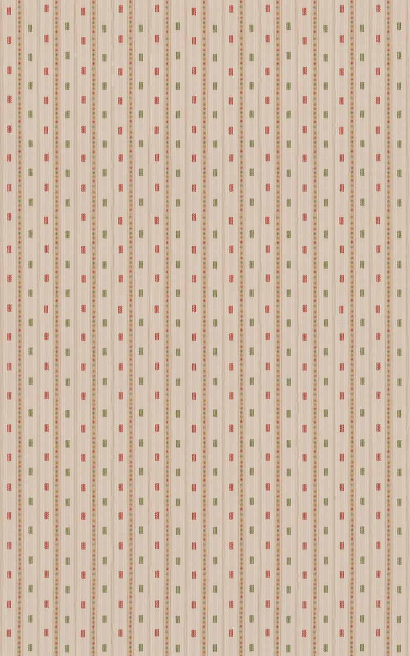 Tradewind - Red/Green By G P & J Baker Fabric