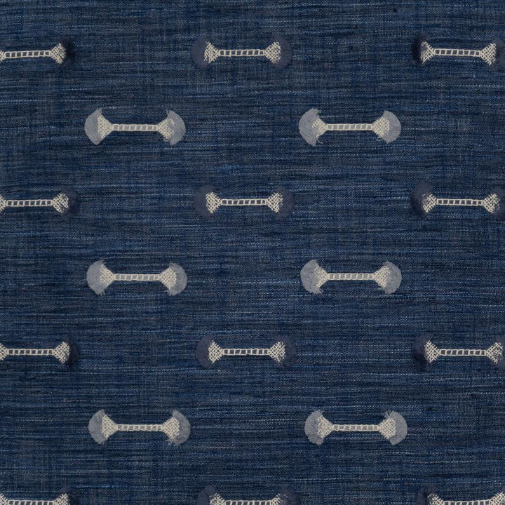 Barbell # 122 Cobalt by Maxwell Fabric Color Theory-Vol. Ix Pacific BASE: 100% POLYESTER
EMB: 100% COTTON INDIA V-4.6" H-6.8" 54" - Fabric Carolina -