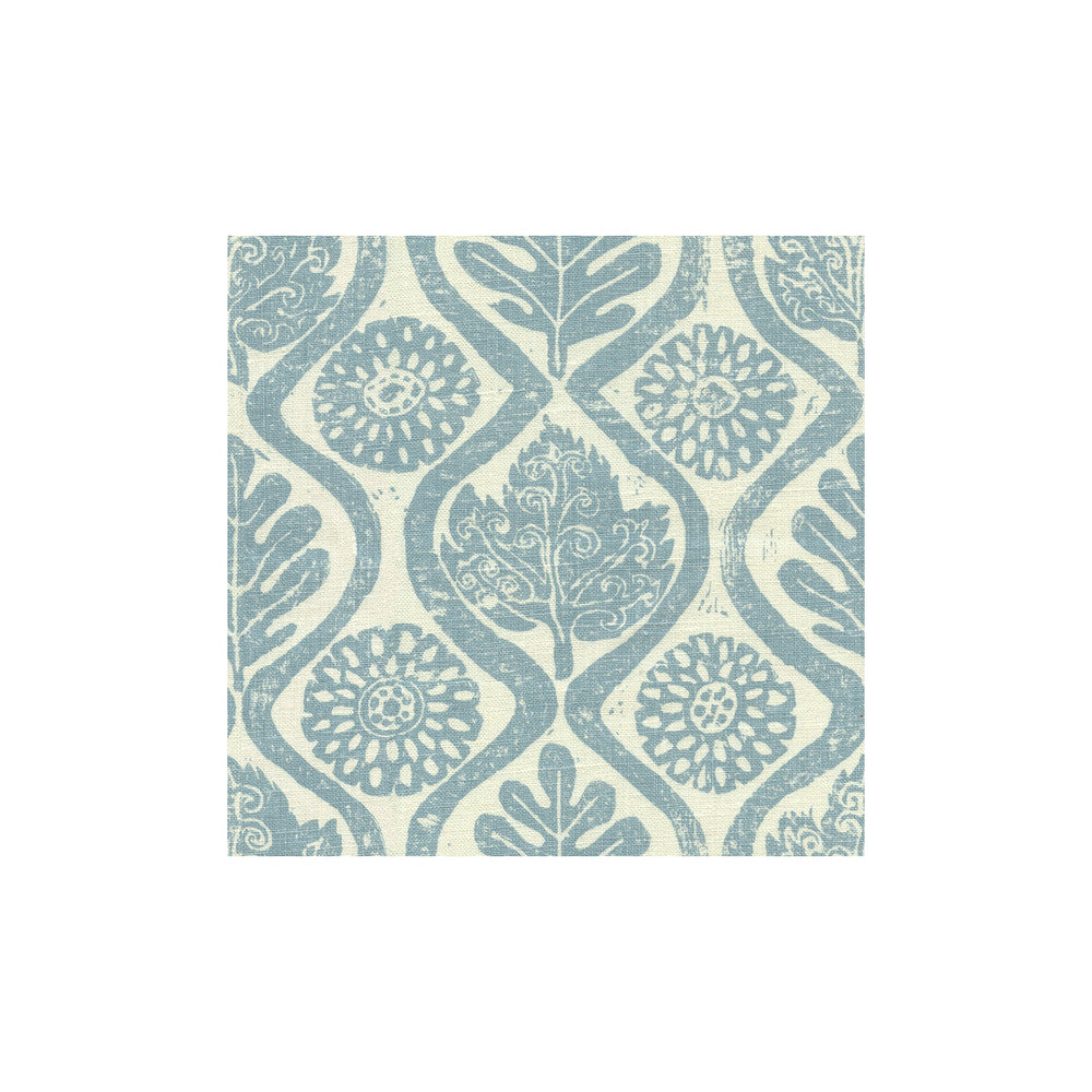 Oakleaves Blue by Lee Jofa Fabric BLITHFIELD LINEN - 100% United Kingdom - Horizontal: 44 and Vertical: 31.75 51 - Fabric Carolina -