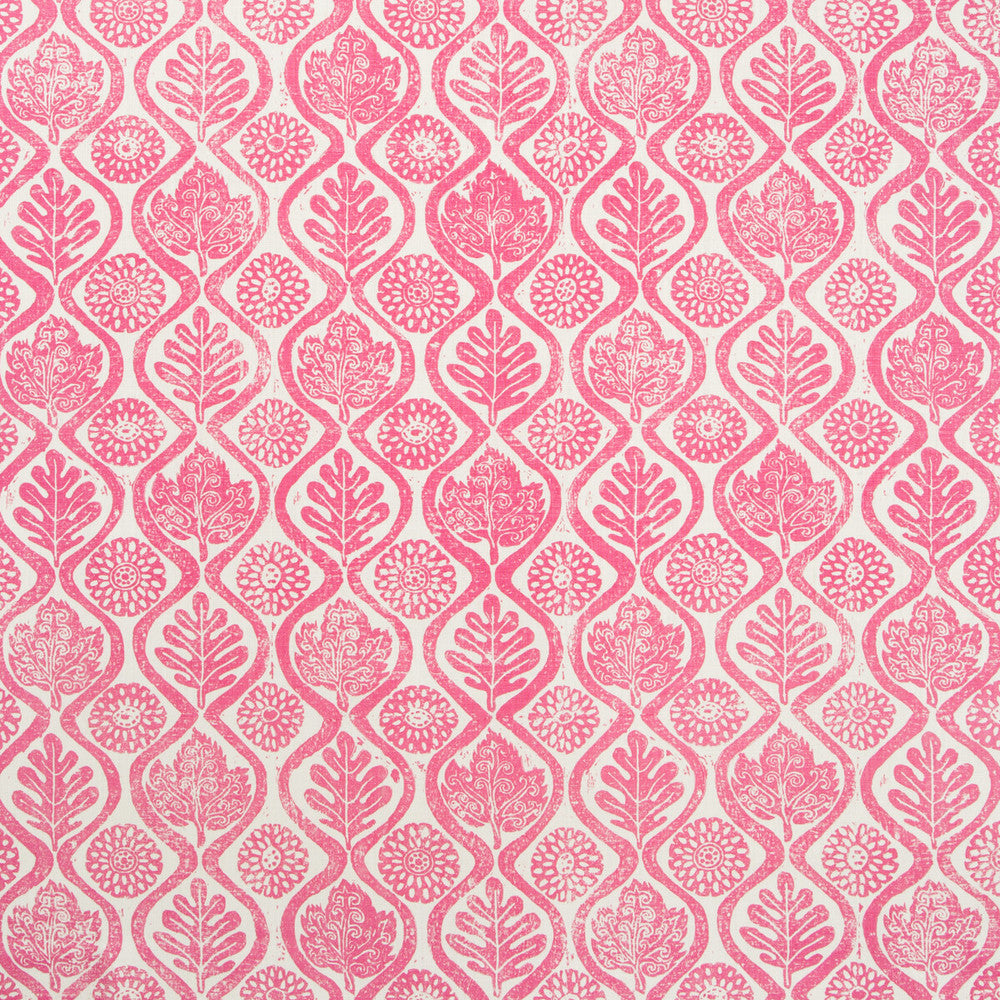 Oakleaves Fuschia by Lee Jofa Fabric Lee Jofa Fabric Oakleaves FuschiaFabric BLITHFIELD LINEN - 100% United Kingdom </p><p>Repeat: H: 44, V: 31.75 51 - Fabric Carolina -