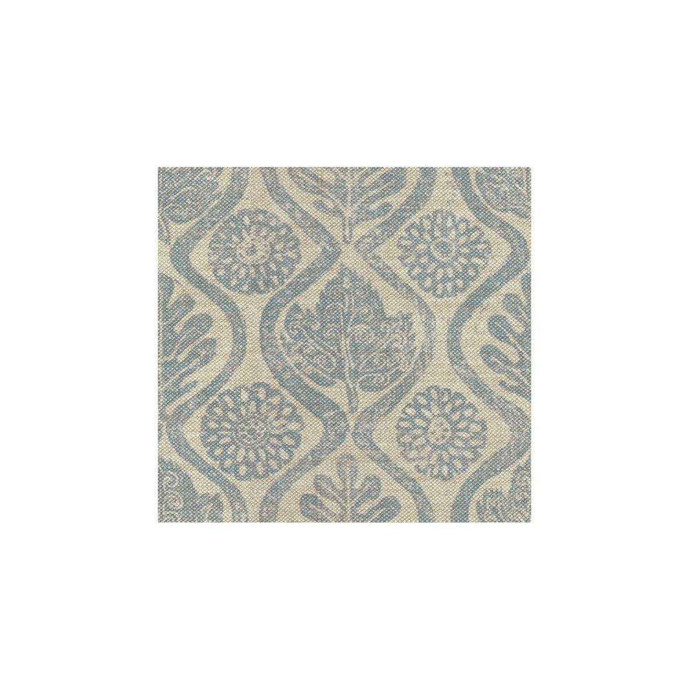 Oakleaves Blue/Oatmeal by Lee Jofa Fabric BLITHFIELD LINEN - 100% United Kingdom Horizontal: 33 and Vertical: 33 51 - Fabric Carolina -