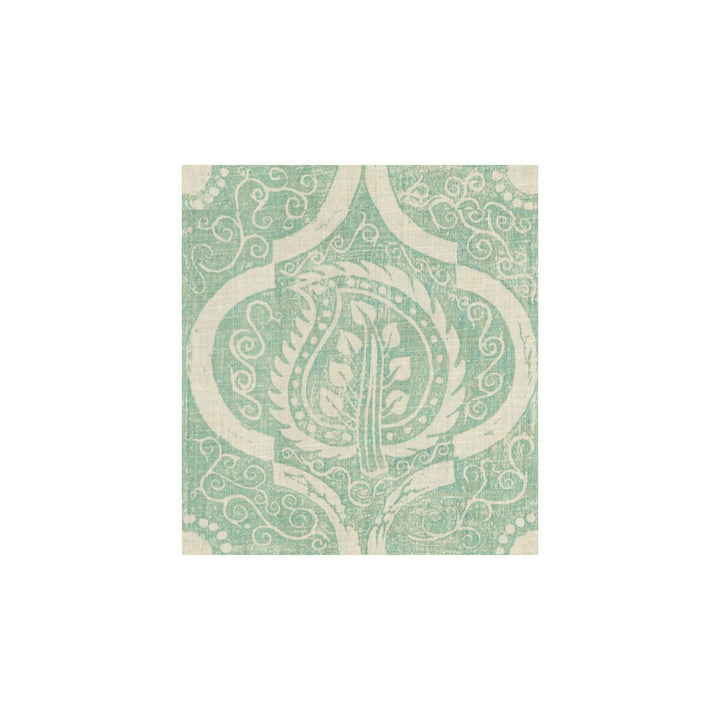 Persian Leaf Aqua by Lee Jofa Fabric BLITHFIELD LINEN - 100% United Kingdom Horizontal: 21 and Vertical: 23 53.5 - Fabric Carolina -