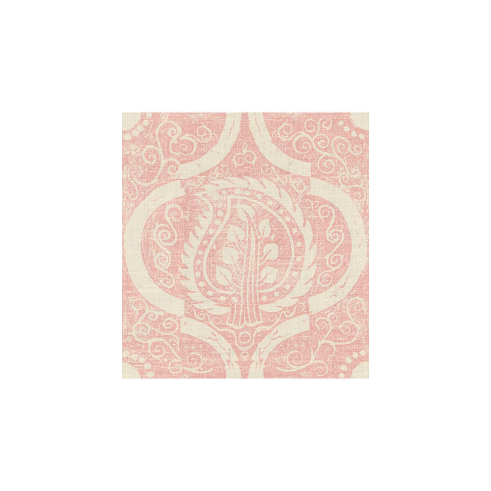 Persian Leaf Pink by Lee Jofa Fabric BLITHFIELD LINEN - 100% United Kingdom Horizontal: 21 and Vertical: 23 53.5 - Fabric Carolina -
