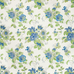 Parnham Cornflower/Lime by Lee Jofa Fabric