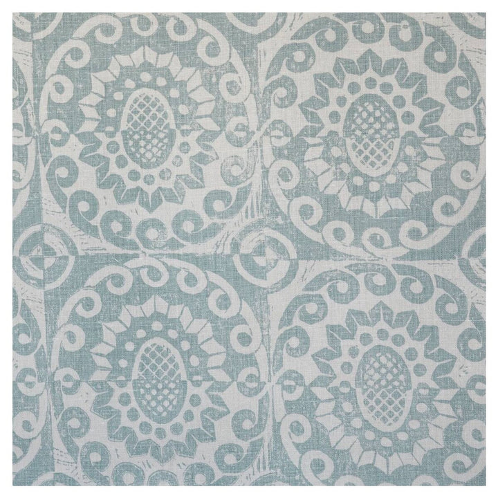Pineapple On Oyster Aqua by Lee Jofa Fabric BLITHFIELD LINEN - 100% United Kingdom - Horizontal: 17.73 and Vertical: 31 53 - Fabric Carolina -