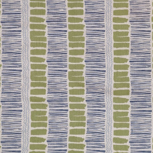 Saltaire Lime/Indigo/Blue by Lee Jofa Fabric