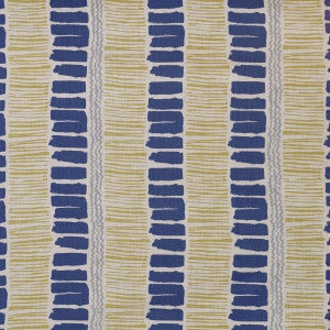 Saltaire Indigo/Yellow/Aqua by Lee Jofa Fabric
