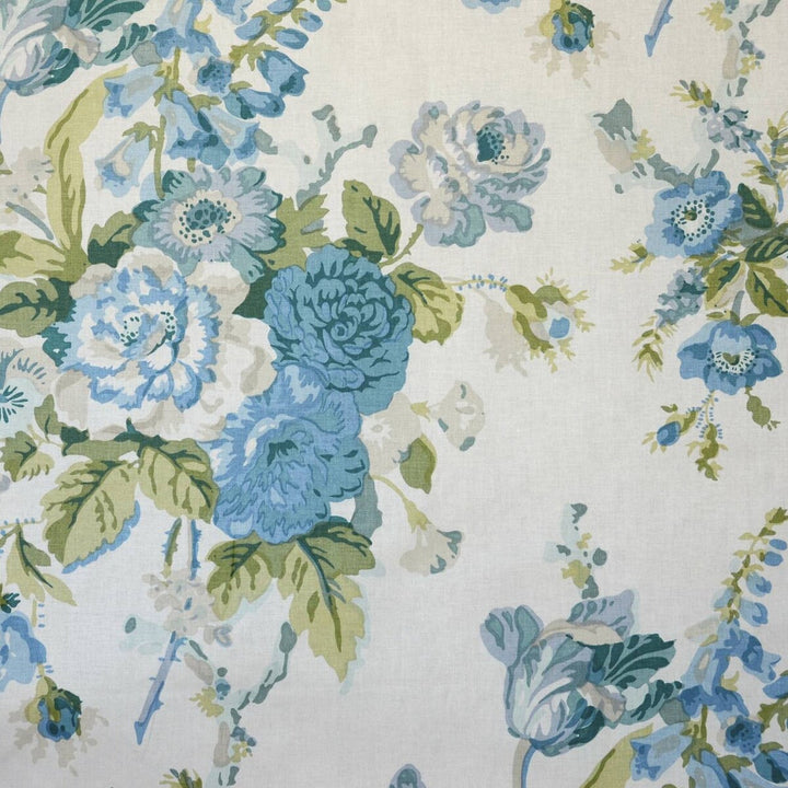 Grenville Glazed Chintz Blue/Green by Lee Jofa Fabric BLITHFIELD COTTON - 100% Thailand - Horizontal: 33 and Vertical: 33 54.25 - Fabric Carolina -