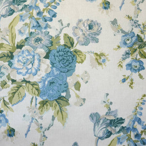 Grenville Glazed Chintz Blue/Green by Lee Jofa Fabric