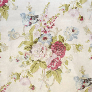 Grenville Glazed Chintz Pink/Green by Lee Jofa Fabric
