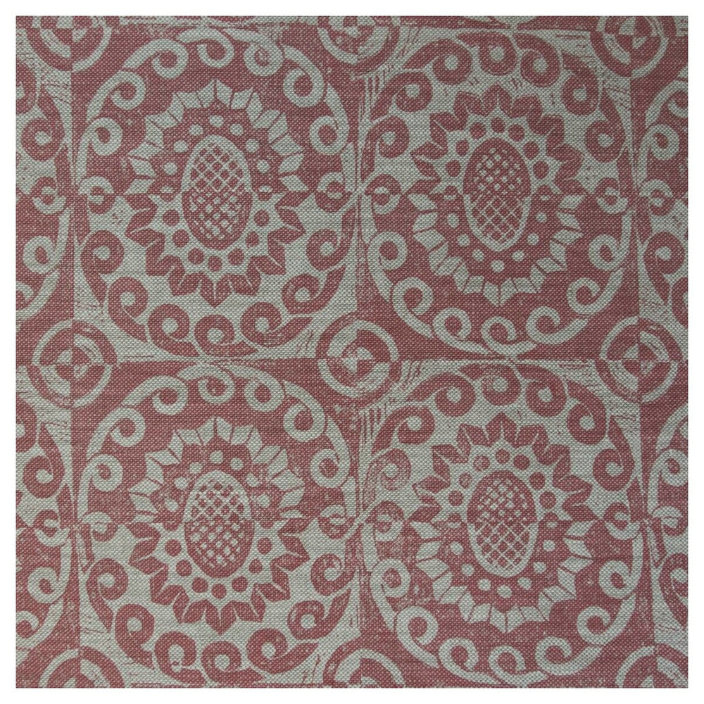 Pineapple On Oatmeal Pink by Lee Jofa Designer Fabric BLITHFIELD LINEN - 100% United Kingdom Horizontal: 17.73 and Vertical: 31 53 - Swanky Fabrics -