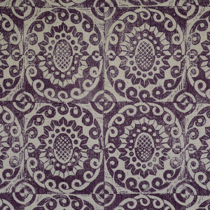 Pineapple On Rustic Aubergine by Lee Jofa Fabric