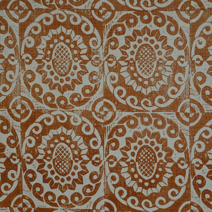 Pineapple On Rustic Pumpkin by Lee Jofa Fabric BLITHFIELD LINEN - 100% United Kingdom Horizontal: 17.73 and Vertical: 31 53 - Fabric Carolina -