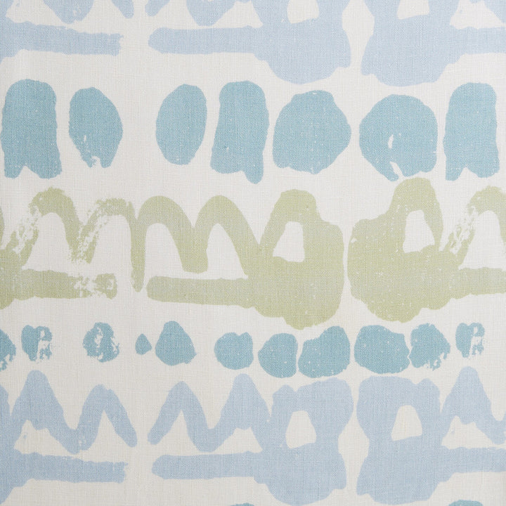 Altamira Lime/Blue by Lee Jofa Fabric BLITHFIELD LINEN - 100% United Kingdom - Horizontal: 13 and Vertical: 11.8 52.75 - Fabric Carolina -
