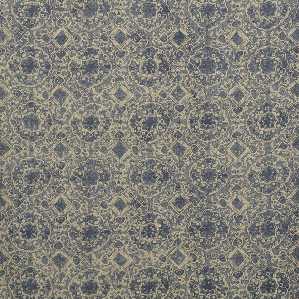Ashcombe Blue by Lee Jofa Fabric BLITHFIELD LINEN - 100% Thailand - Horizontal: 10.5 and Vertical: 31.5 52.5 - Fabric Carolina -