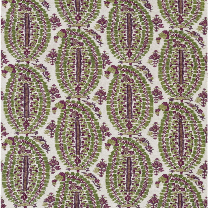 Anoushka Plum/Green by Lee Jofa Fabric BLITHFIELD LINEN - 51%;COTTON - 49% Italy MEDIUM Horizontal: 13.39 and Vertical: 20.08 53.54 - Fabric Carolina -