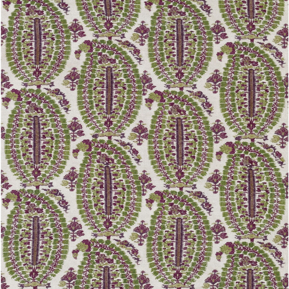 Anoushka Plum/Green by Lee Jofa Fabric BLITHFIELD LINEN - 51%;COTTON - 49% Italy MEDIUM Horizontal: 13.39 and Vertical: 20.08 53.54 - Fabric Carolina -