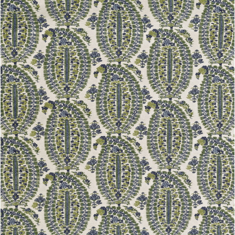 Anoushka Blue/Green by Lee Jofa Fabric BLITHFIELD LINEN - 51%;COTTON - 49% Italy MEDIUM Horizontal: 13.39 and Vertical: 20.08 53.54 - Fabric Carolina -