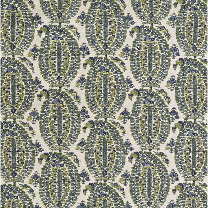 Anoushka Blue/Green by Lee Jofa Fabric BLITHFIELD LINEN - 51%;COTTON - 49% Italy MEDIUM Horizontal: 13.39 and Vertical: 20.08 53.54 - Fabric Carolina -