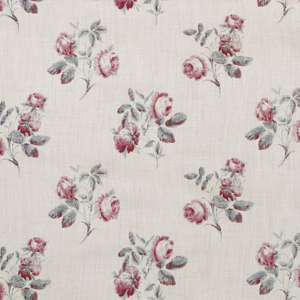 Simsbury Aqua/Pink by Lee Jofa Fabric BLITHFIELD LINEN - 100% Thailand MEDIUM Horizontal: 25.98 and Vertical: 7.28 51.97 - Fabric Carolina -