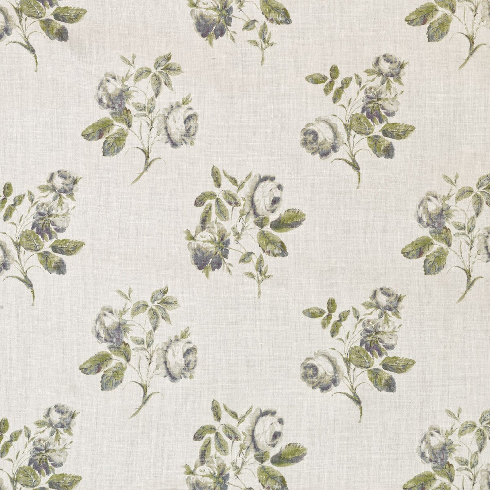 Simsbury Lime/Blue by Lee Jofa Fabric BLITHFIELD LINEN - 100% Thailand MEDIUM Horizontal: 25.98 and Vertical: 7.28 51.97 - Fabric Carolina -