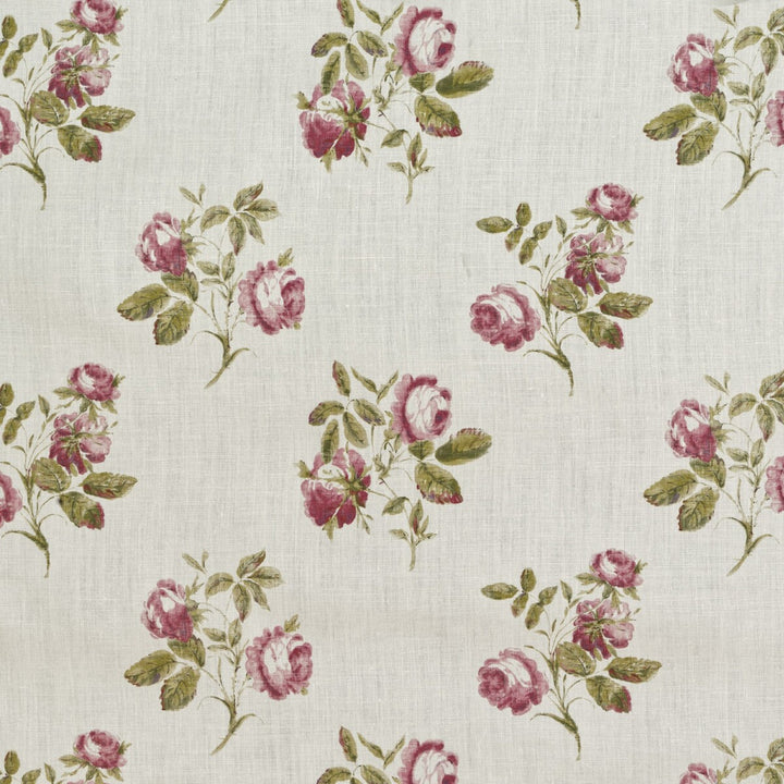 Simsbury Rose/Green by Lee Jofa Fabric BLITHFIELD LINEN - 100% Thailand MEDIUM Horizontal: 25.98 and Vertical: 7.28 51.97 - Fabric Carolina -