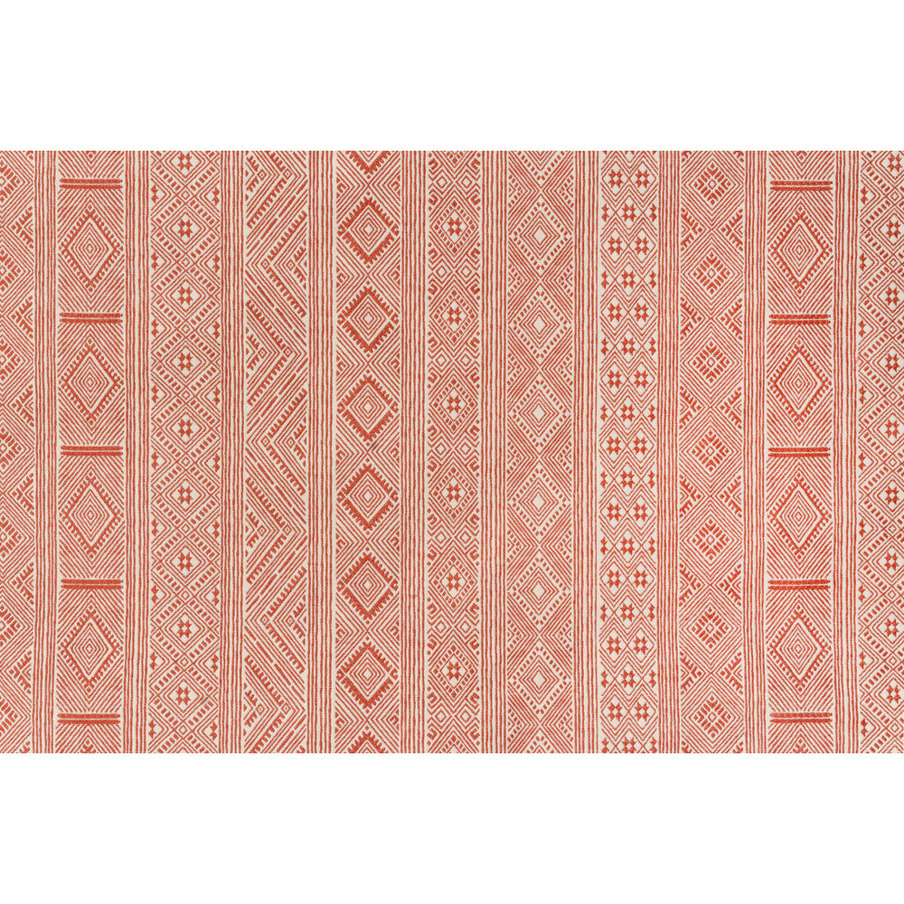 Halsey Scarlet by Lee Jofa Fabric BLITHFIELD VISCOSE - 65%;COTTON - 35% India MEDIUM Horizontal: 13.78 and Vertical: 2.5 55.12 - Fabric Carolina -