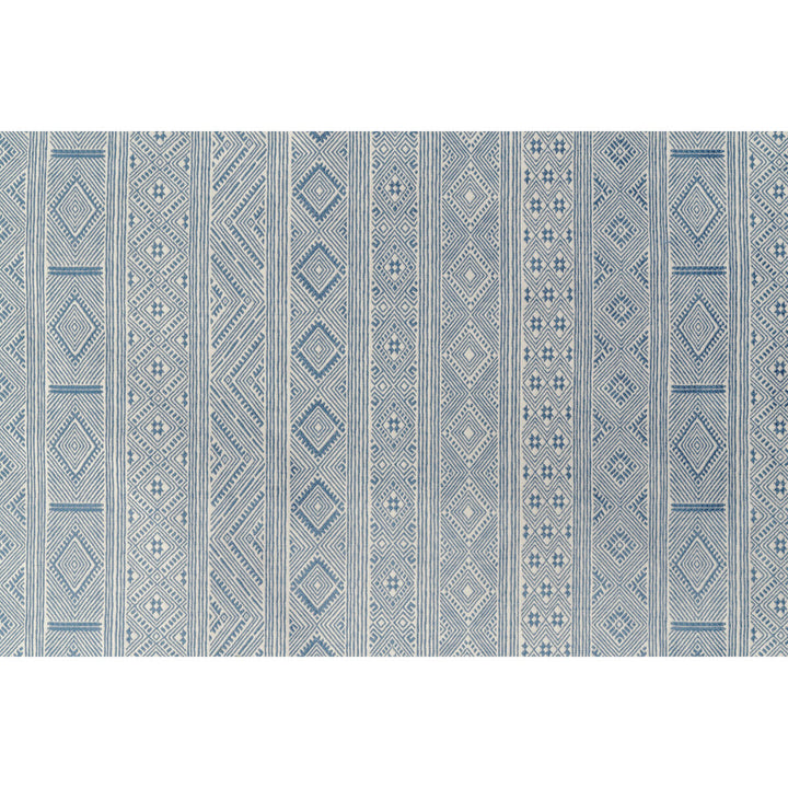 Halsey Medium Blue by Lee Jofa Fabric BLITHFIELD VISCOSE - 65%;COTTON - 35% India MEDIUM Horizontal: 13.78 and Vertical: 2.5 55.12 - Fabric Carolina -