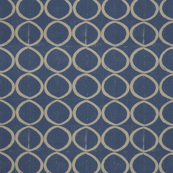 Circles Azure by Lee Jofa Fabric Lee Jofa Fabric Circles AzureFabric BLITHFIELD LINEN - 100% United Kingdom </p><p>Repeat: H: 13.4, V: 25.2 53.5 - Fabric Carolina -