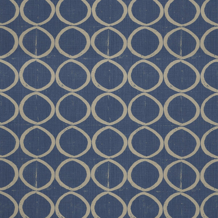 Circles Azure by Lee Jofa Fabric Lee Jofa Fabric Circles AzureFabric BLITHFIELD LINEN - 100% United Kingdom </p><p>Repeat: H: 13.4, V: 25.2 53.5 - Fabric Carolina -