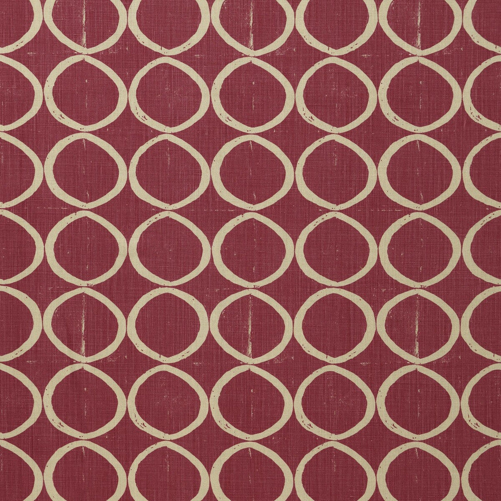 Circles Berry by Lee Jofa Fabric BLITHFIELD LINEN - 100% United Kingdom HEAVY Horizontal: 13.4 and Vertical: 25.2 53.5 - Fabric Carolina -
