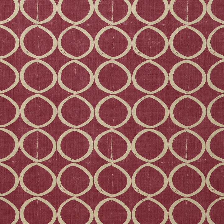 Circles Berry by Lee Jofa Designer Fabric BLITHFIELD LINEN - 100% United Kingdom HEAVY Horizontal: 13.4 and Vertical: 25.2 53.5 - Swanky Fabrics -