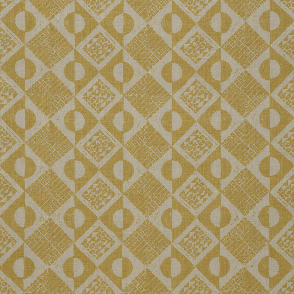 Circles And Squares Ochre by Lee Jofa Fabric Lee Jofa Fabric Circles And Squares OchreFabric BLITHFIELD LINEN - 100% United Kingdom </p><p>Repeat: H: 13.4, V: 27.2 53.5 - Fabric Carolina -