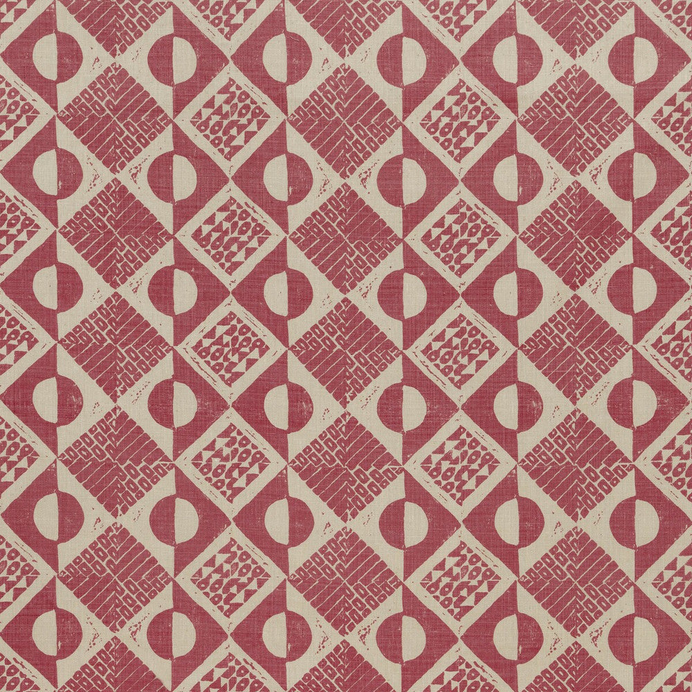Circles And Squares Berry by Lee Jofa Fabric Lee Jofa Fabric Circles And Squares BerryFabric BLITHFIELD LINEN - 100% United Kingdom </p><p>Repeat: H: 13.4, V: 27.2 53.5 - Fabric Carolina -