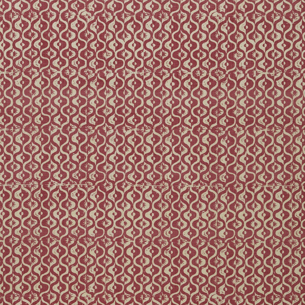 Small Medallion Berry by Lee Jofa Fabric BLITHFIELD LINEN - 100% United Kingdom HEAVY Horizontal: 17.1 and Vertical: 37.7 51.1 - Fabric Carolina -