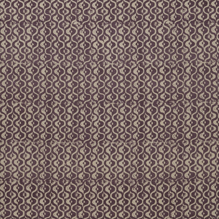 Small Medallion Aubergine by Lee Jofa Fabric BLITHFIELD LINEN - 100% United Kingdom HEAVY Horizontal: 17.1 and Vertical: 37.7 51.1 - Fabric Carolina -