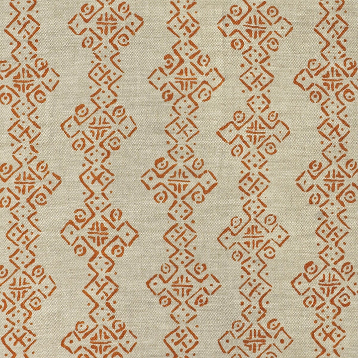 Mali Tangerine by Lee Jofa Fabric BLITHFIELD LINEN - 100% United Kingdom MEDIUM Horizontal: 26 and Vertical: 36 52.8 - Fabric Carolina -