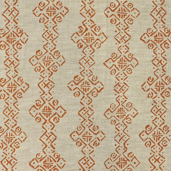 Mali Tangerine by Lee Jofa Designer Fabric BLITHFIELD LINEN - 100% United Kingdom MEDIUM Horizontal: 26 and Vertical: 36 52.8 - Swanky Fabrics -