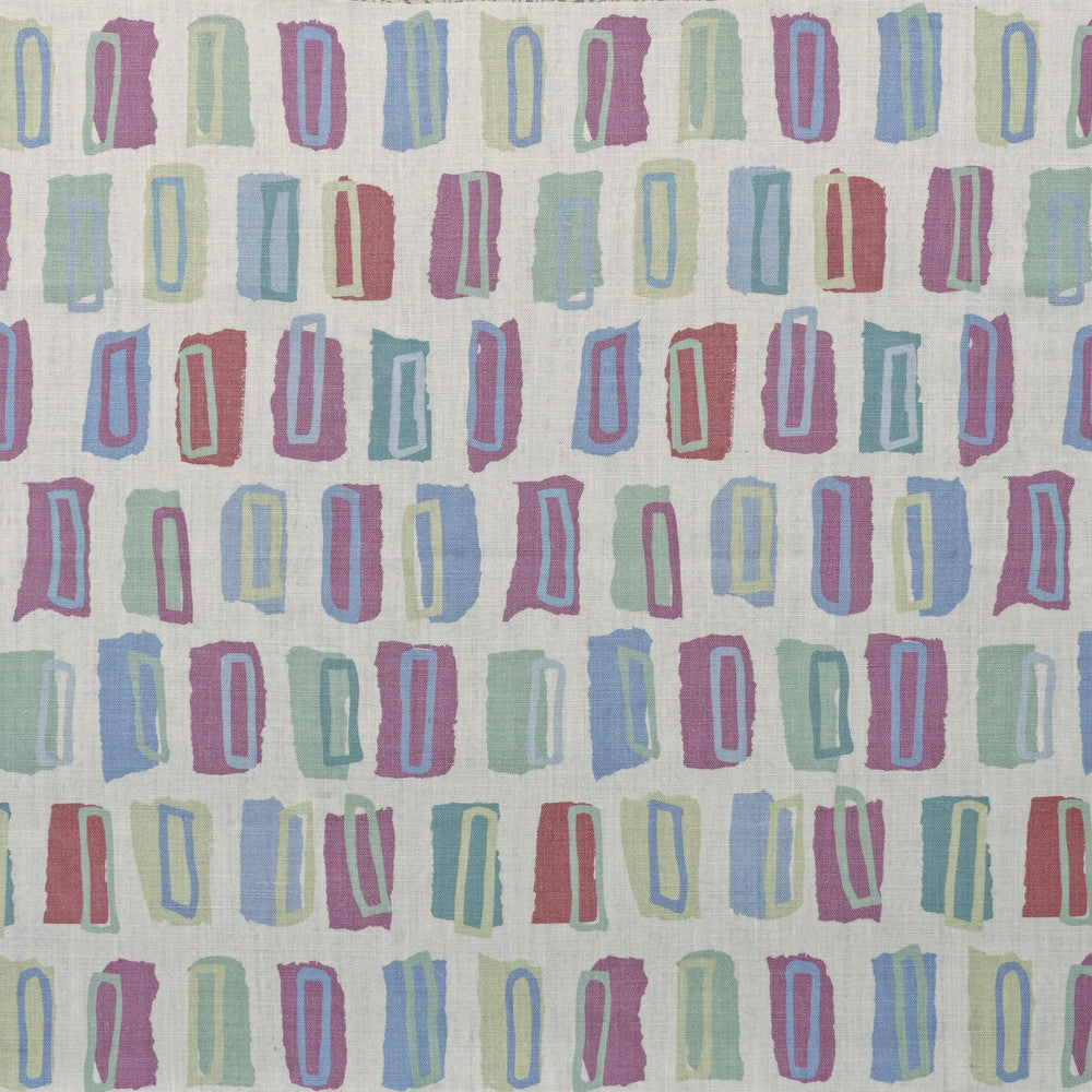 Hudson Blue/Rose by Lee Jofa Fabric BLITHFIELD LINEN - 100% Thailand MEDIUM Horizontal: 13 and Vertical: 25.2 52 - Fabric Carolina -