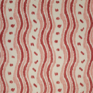 Ikat Stripe Coral by Lee Jofa Fabric