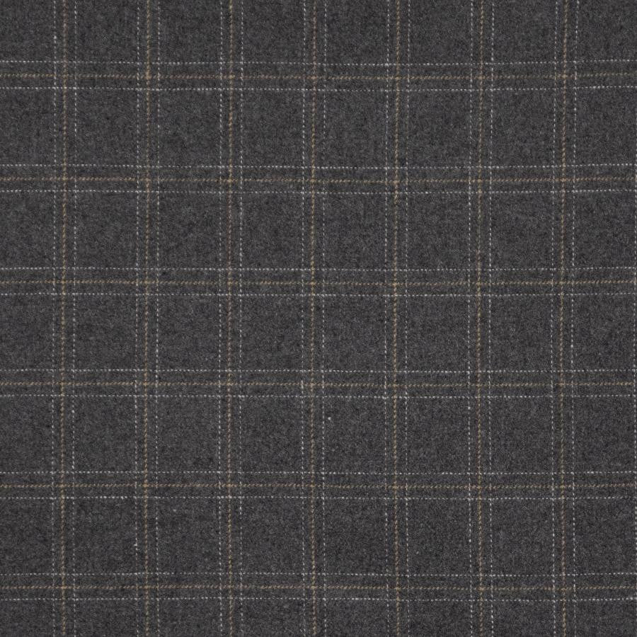 Barrie # 430 Carbon by Maxwell Fabric Menswear Ii-Plaids & Checks 40% WOOL
35% POLYESTER
15% NYLON
10% ACRYLIC INDIA V-3.4" H-3.4" 55" - Fabric Carolina -