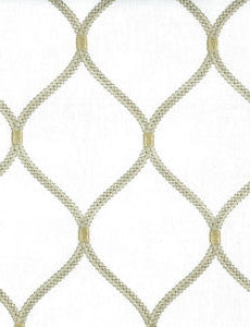 Bimini White Cream by Norbar Designer Fabric GALLERY 55% COTTON 20% RAYON 20% POLYESTER INDIA 6 1/4"V 4 1/4"H 54 - Swanky Fabrics -
