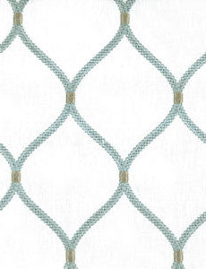 Bimini White Spa by Norbar Designer Fabric GALLERY 55% COTTON 20% RAYON 20% POLYESTER INDIA 6 1/4"V 4 1/4"H 54 - Swanky Fabrics -