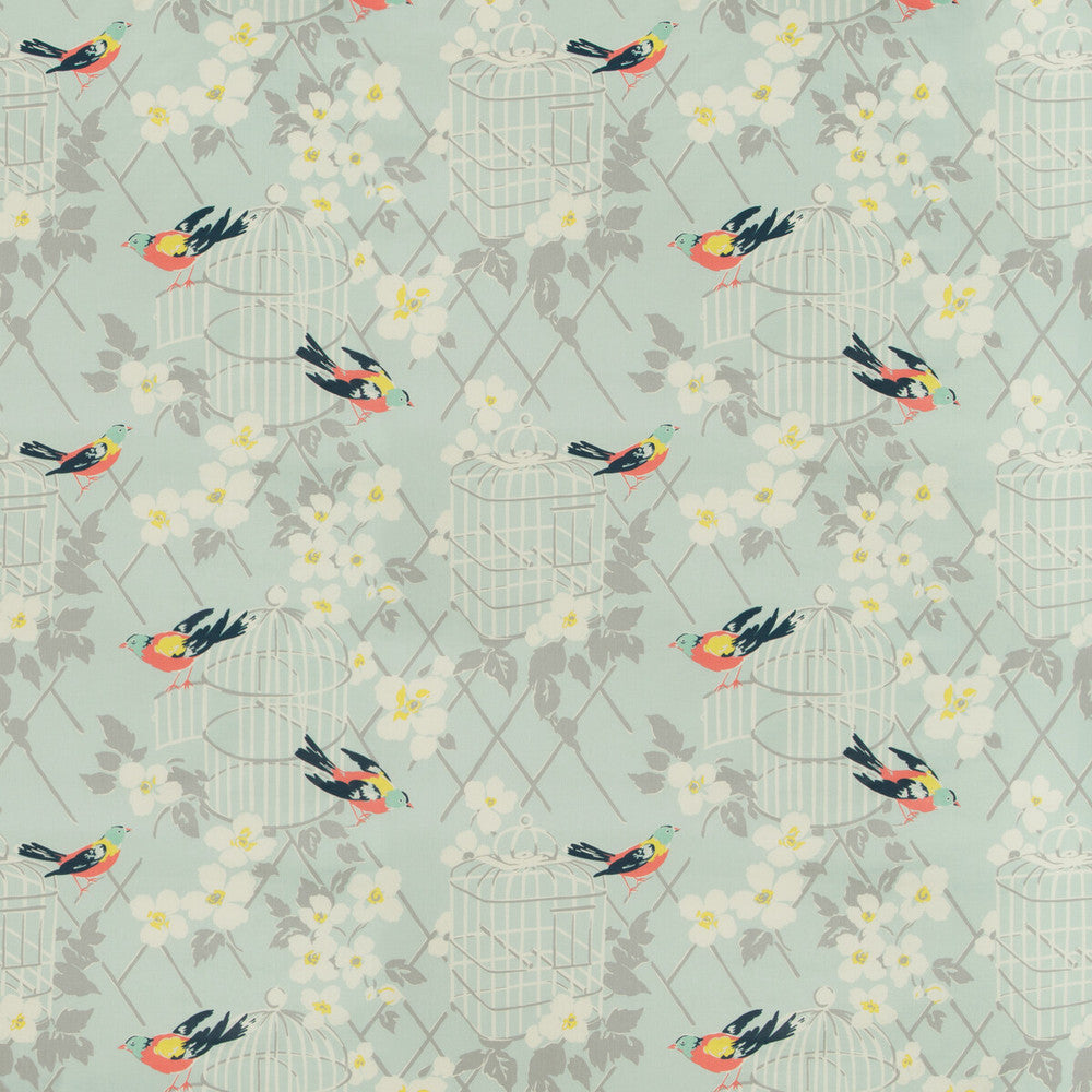Birdsong Aqua by Kravet Design Fabric Kravet Design Fabric Birdsong AquaFabric KATE SPADE AMUSEMENTS COTTON - 100% United States </p><p>Repeat: H: 27, V: 20 54 - Fabric Carolina -