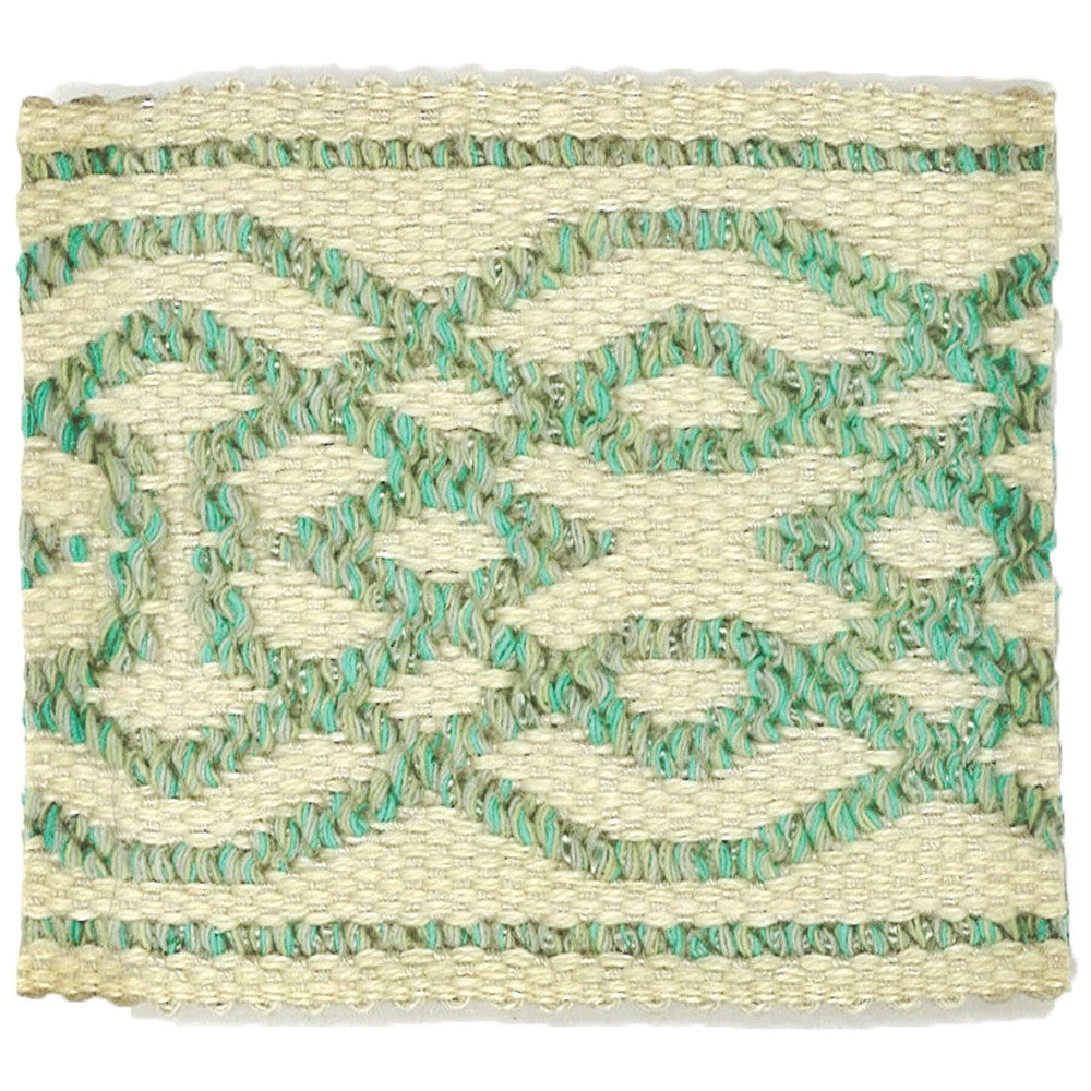 Birkhoff 5 Seaglass by Stout Designer Trim TREND ALERT TRIM 41%COT 34%LIN 22%SVI 3%POL CHINA Horizontal: 2.75 and Vertical: 0 2.38 in - Swanky Fabrics -