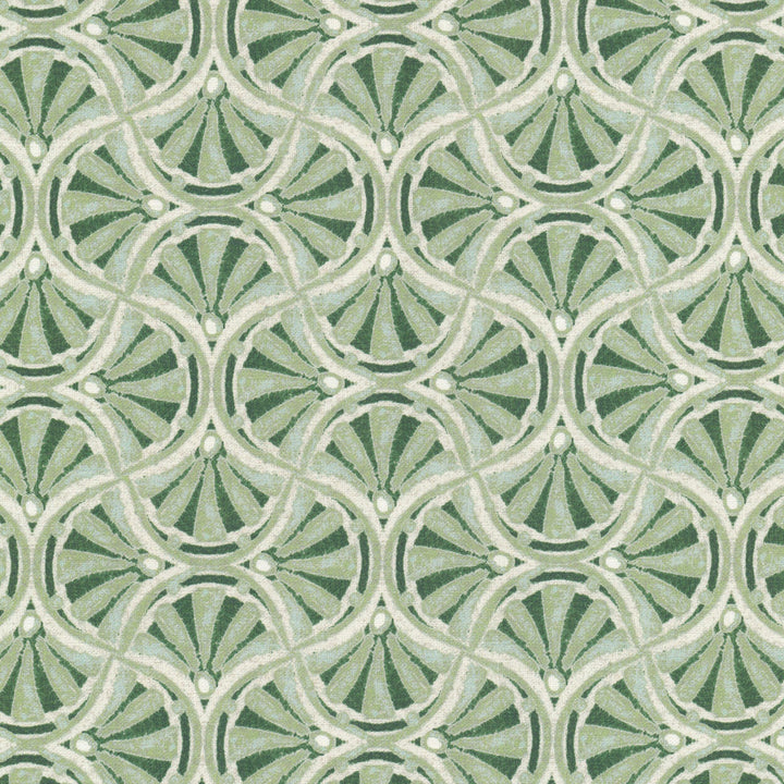 Bishop 1 Seamist by Stout Fabric Stout Fabric Bishop 1 SeamistFabric Rainbow Library Sage/Cypress 90%Cot 10%Lin USA </p><p>Repeat: H: 2.75, V: 9.25 54 in - Fabric Carolina -