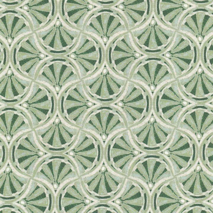 Bishop 1 Seamist by Stout Designer Fabric RAINBOW LIBRARY SAGE/CYPRESS 90%COT 10%LIN USA Horizontal: 2.750 and Vertical: 2.750 54 in - Swanky Fabrics -