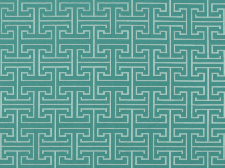 Bishop Aquamarine 521 by Covington Fabric our website for purchase 56% Polyester, 44% Cotton India 27000 Horizontal: 3" and Vertical: 3.25" 57" - Fabric Carolina -