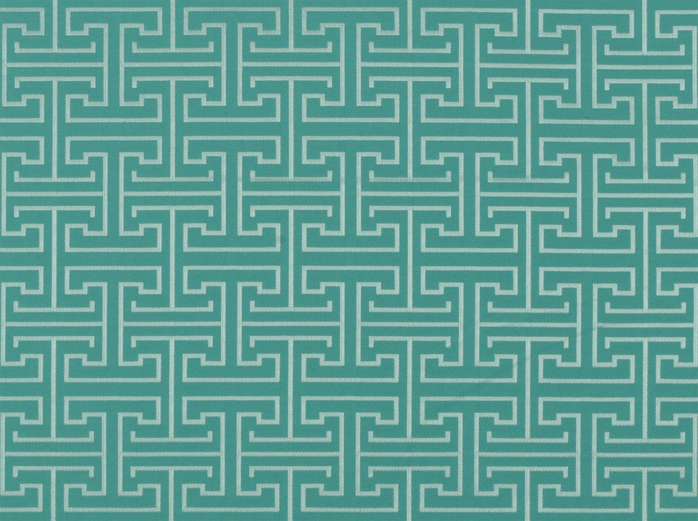 Bishop Aquamarine 521 by Covington Fabric 56% POLYESTER, 44% COTTON INA 27000 Horizontal: 3 and Vertical: 3.25 56 - Fabric Carolina -