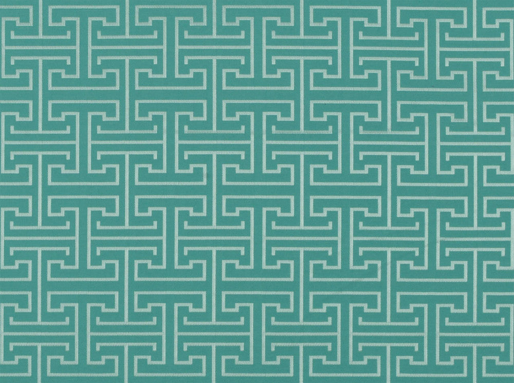 Bishop Aquamarine 521 by Covington Fabric our website for purchase 56% Polyester, 44% Cotton India 27000 Horizontal: 3" and Vertical: 3.25" 57" - Fabric Carolina -